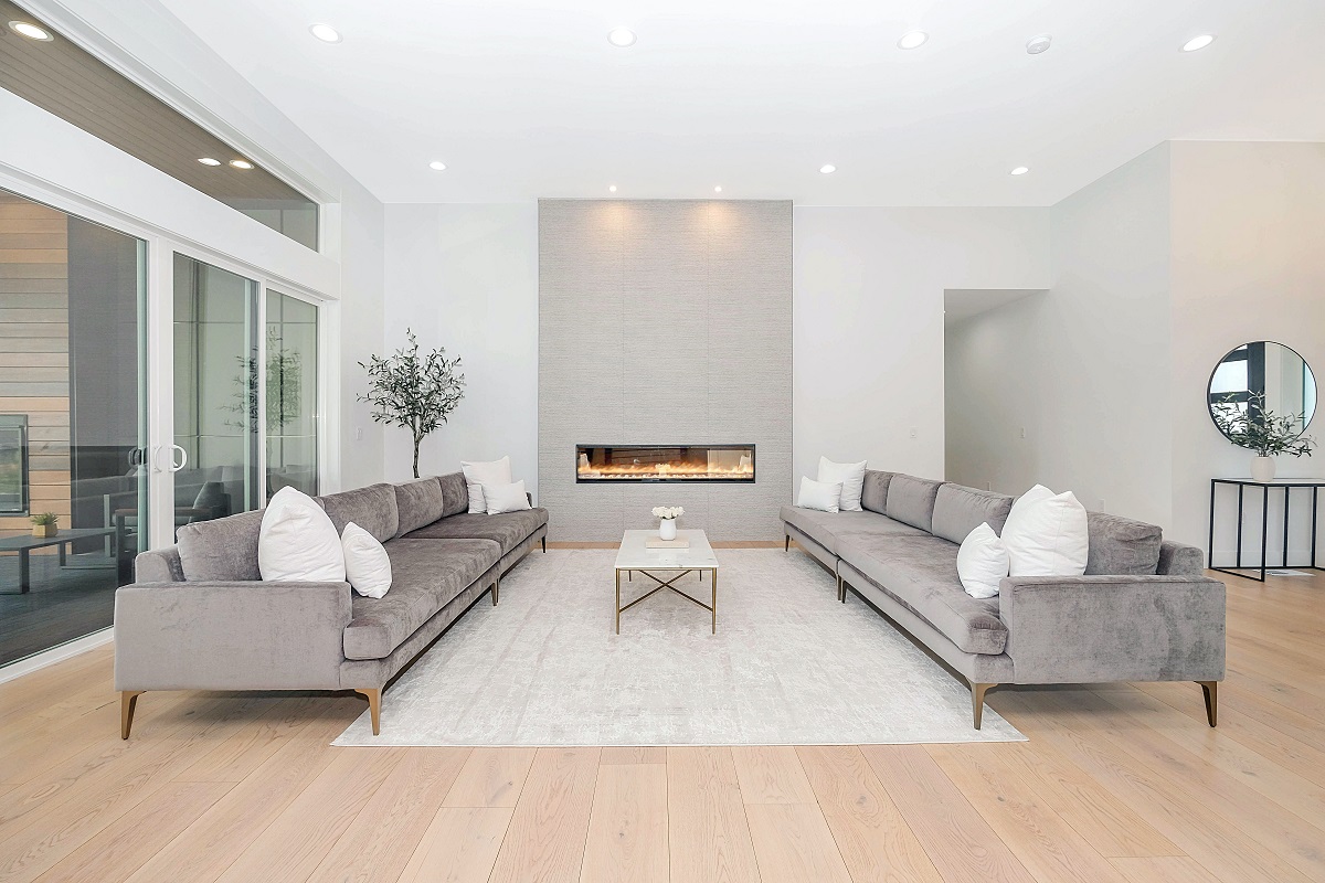 Contemporary home living room.