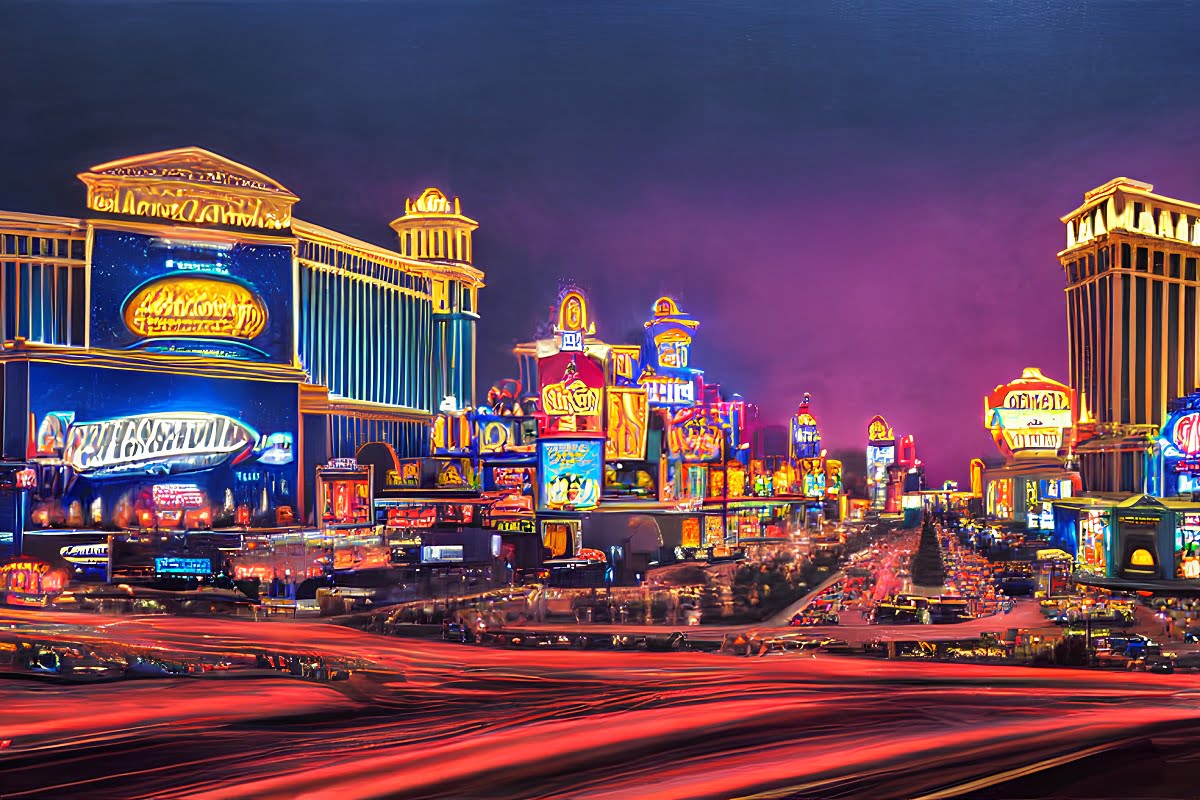 Rendering of the Las Vegas Strip.